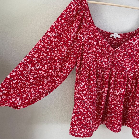 Loft Womens Plus 16 Heart Cinched Sweetheart Neck Blouse Shirt Top - Picture 10 of 12
